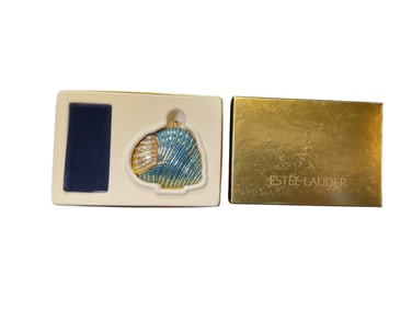 Estee Lauder Lucidity "Blue & White Seashell" Translucent Pressed Powder Compact