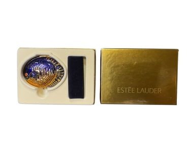 Estee Lauder "Purple Red Eyed Fish" Translucent Pressed Powder Compact