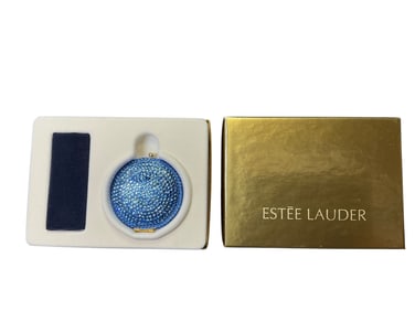 Estee Lauder Lucidity "Sparkly Blue" Translucent Pressed Powder Compact