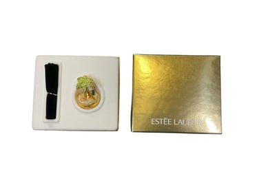 Estee Lauder "Shimmering Oasis" Solid "Pleasures" Perfume Compact