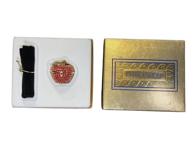 Estee Lauder "Apple" Solid "White Linen" Perfume Compact