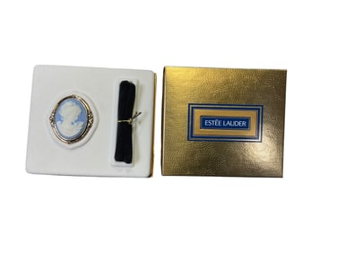 Estee Lauder "Cameo "Solid "Youth Dew" Perfume Compact