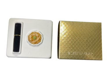 Estee Lauder "Flower Blossom" Solid  "Pleasures" Perfume Compact