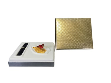Estee Lauder "Brilliant Cardinal" Solid "Beautiful" Perfume Compact