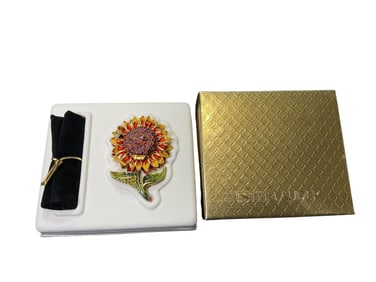 Estee Lauder "Radiant Sunflower" Solid "Pleasures" Perfume Compact