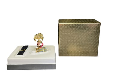 Estee Lauder "Showgirl" Solid "Beautiful" Perfume Compact