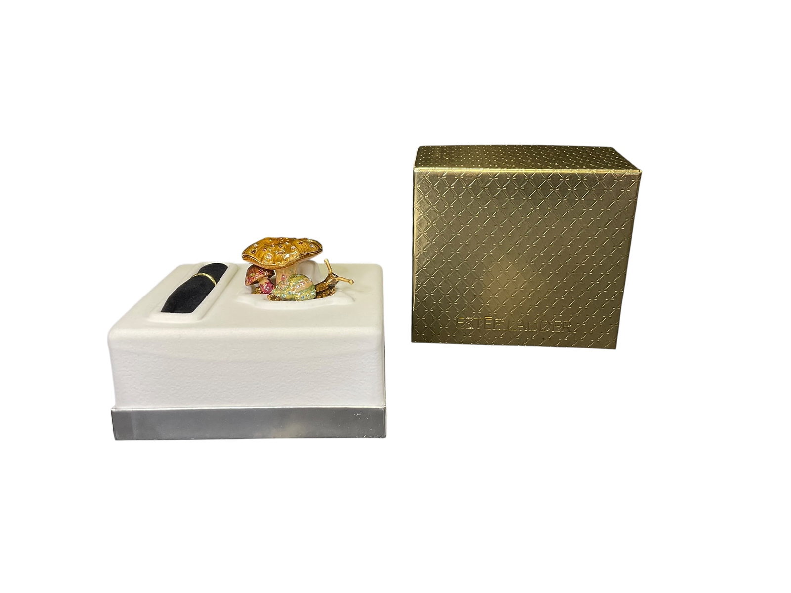 Estee Lauder " Enchanted Mushroom" Solid "Beautiful" Perfume Compact (1 of 6)