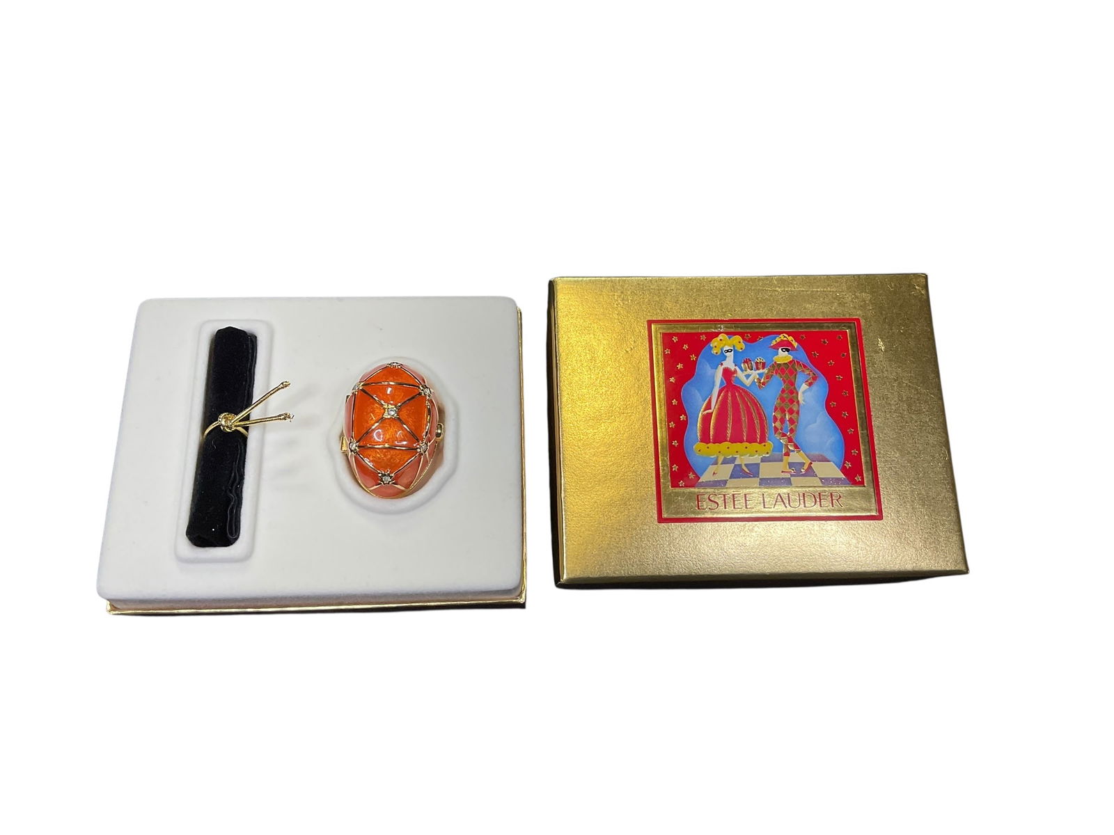 Estee Lauder "Collector's Egg" Solid "Beautiful" Perfume Compact (1 of 6)