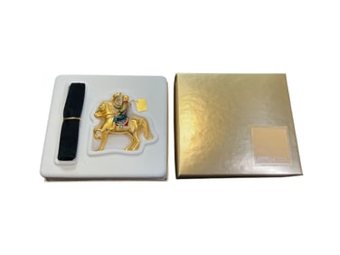 Estee Lauder "Rodeo Cowboy" Solid "Pleasures"  Perfume Compact