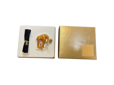 Estee Lauder "Gilded Giraffe" Solid "Youth Dew" Perfume Compact