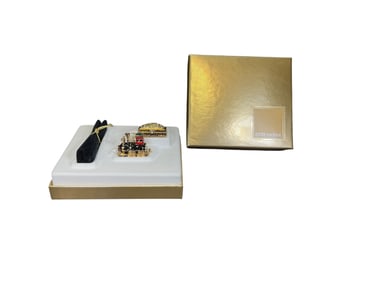 Estee Lauder "Locomotive "Solid  "Beautiful" Perfume Compact