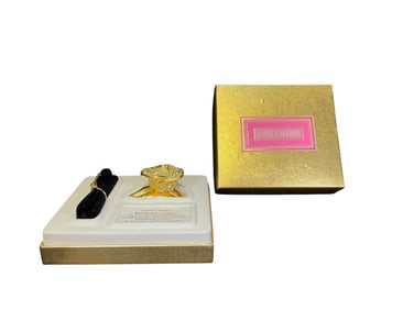 Estee Lauder "Sunlit Rose" Solid "Pleasures" Perfume Compact