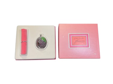 Estee Lauder "Plum" Solid "Pleasures" Perfume Compact