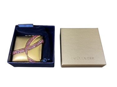 Estee Lauder Lucidity "Pink Ribbon" Translucent Pressed Powder Compact