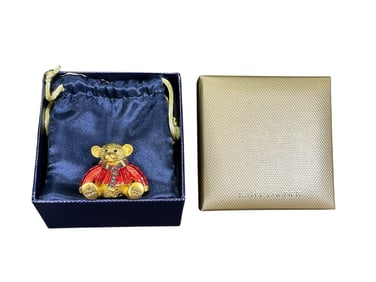Estee Lauder "Harrods Teddy Bear" Solid "Beautiful" Perfume Compact