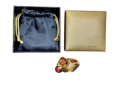 Estee Lauder "Playful Pup" Solid "Pleasures" Perfume Compact