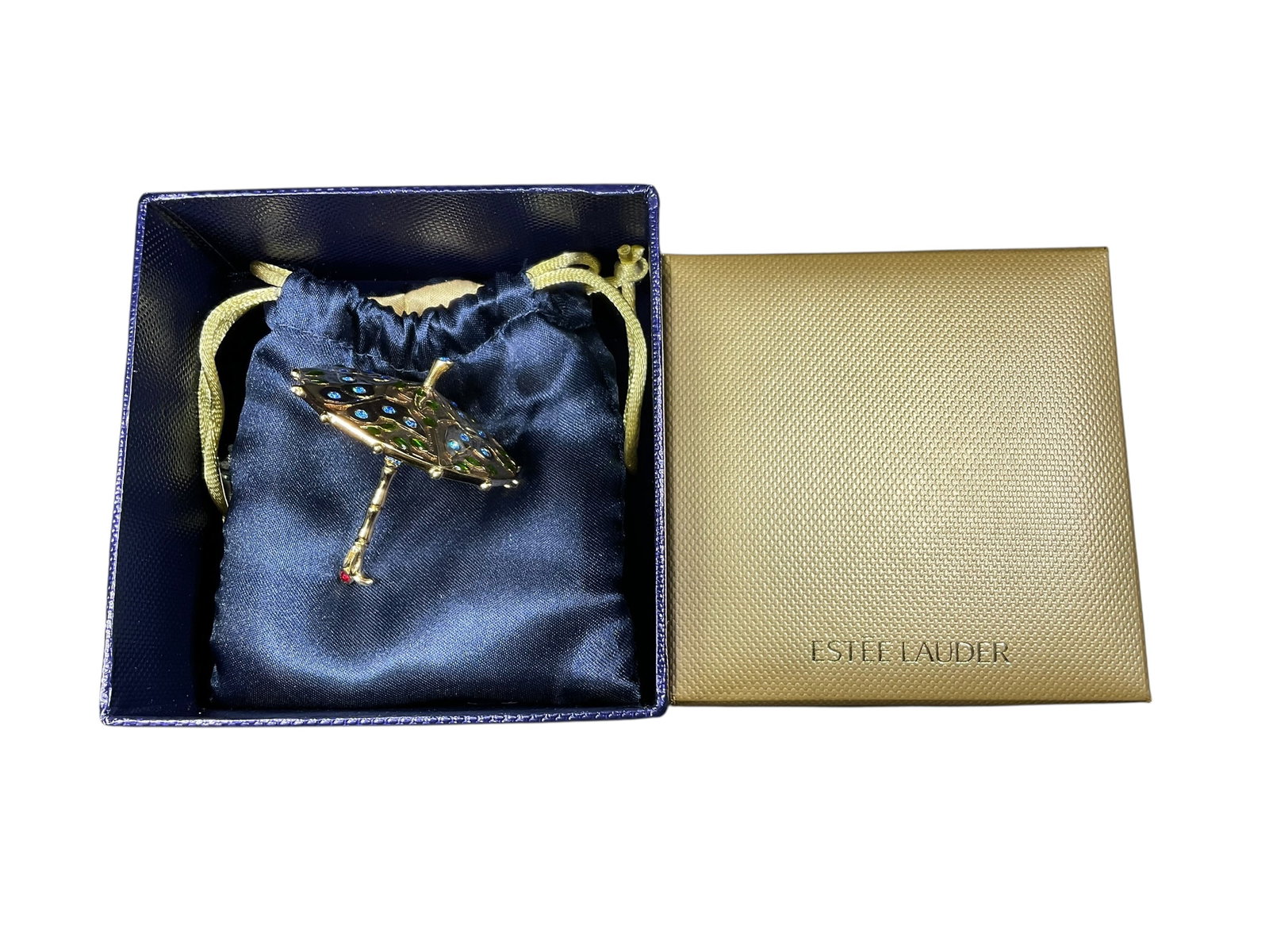 Estee Lauder "Royal Parasol" Solid "Beyond Paradise" Perfume Compact (1 of 6)