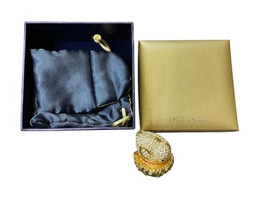 Estee Lauder "Little Chick" Solid "White Linen" Perfume Compact