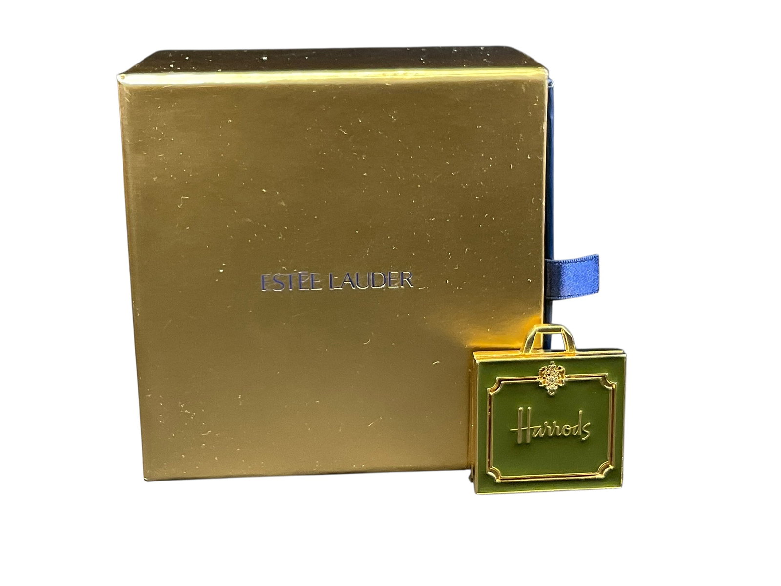 Estee Lauder "Harrods Shopping Bag" Solid "Beyond Paradise" Perfume Compact (1 of 5)