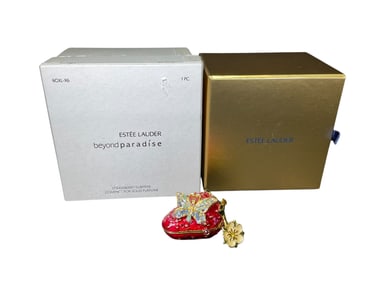 Estee Lauder "Strawberry Surprise" Solid "Beyond Paradise" Perfume Compact