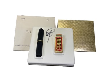 Estee Lauder "London Phone Booth" Solid "Intuition" Perfume Compact