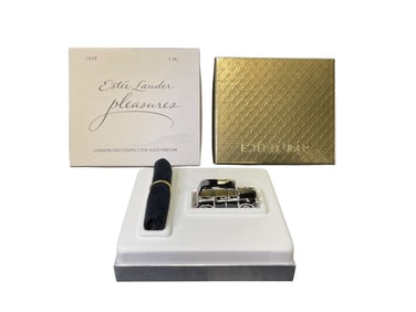 Estee Lauder "London Taxi" Solid ""Pleasures"" Perfume Compact