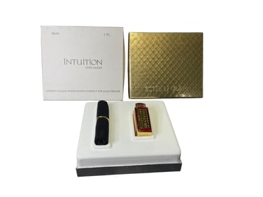 Estee Lauder "London Phone Booth" Solid "Intuition" Perfume Compact
