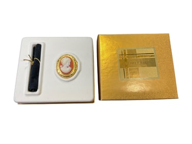 Estee Lauder "Cameo" Solid "Youth Dew" Perfume Compact