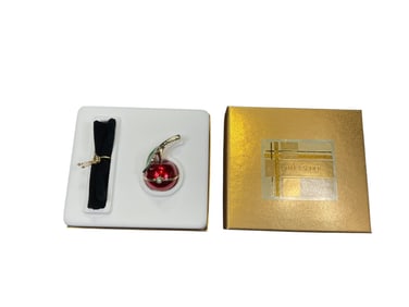 Estee Lauder "Red Cherry" Solid "Beautiful" Perfume Compact