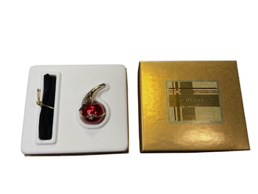 Estee Lauder "Red Cherry" Solid "Beautiful" Perfume Compact