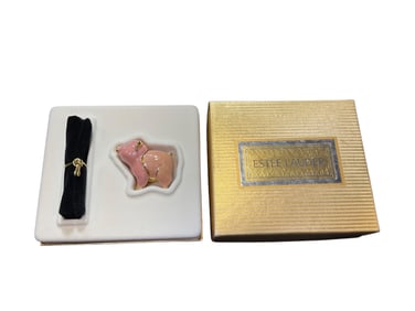 Estee Lauder "Pig" Solid "Beautiful" Perfume Compact