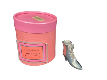Estee Lauder "Victorian Boot" Solid "Pleasures" Perfume Compact
