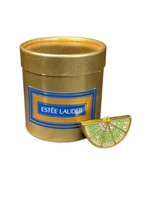 Estee Lauder "Lime" Solid "White Linen" Perfume Compact