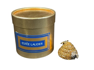 Estee Lauder "Beehive" Solid "Beautiful" Perfume Compact
