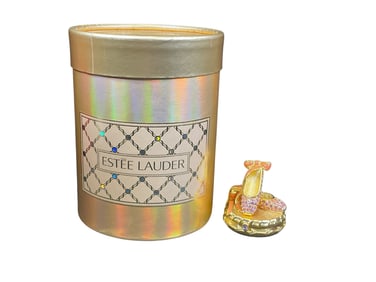Estee Lauder "Ballet Slipper" Solid "Beautiful" Perfume Compact