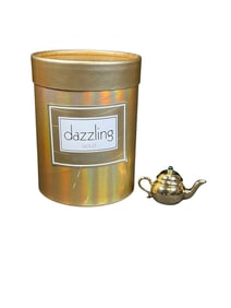 Estee Lauder "Teapot" Solid "Dazzling Gold" Perfume Compact