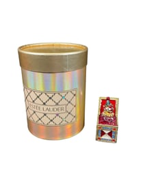 Estee Lauder "Jack-in-the-Box" Solid "White Linen" Perfume Compact