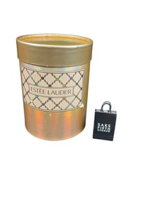 Estee Lauder "Saks 5th Ave Shopping Bag" Solid "Pleasure" Perfume Compact