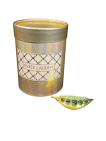 Estee Lauder "Peas in a Pod" Solid "White Linen" Perfume Compact