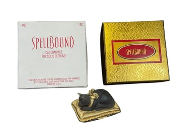 Estee Lauder "Cat" Solid "Spellbound" Perfume Compact