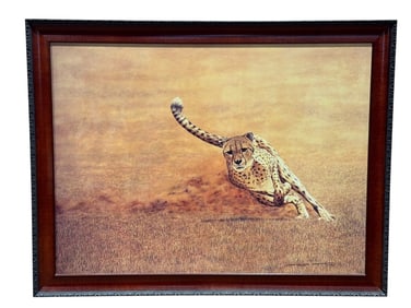 Large "Serengeti Express" Canvas Print by Donald Barnett