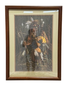 Framed "Warrior of Mystery" Print by Michael Gentry
