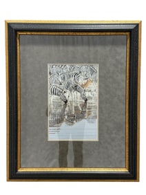 Lindsay B. Scott "Zebras & Springbok" Limited Editon Print