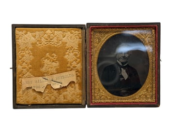 19th C. Incased Tintype Photo of Henry Billings Reynolds