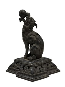 Antique Bronze Chinese Foo Dog Statue