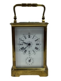 19th C. French Aiguilles Brass Carriage Clock