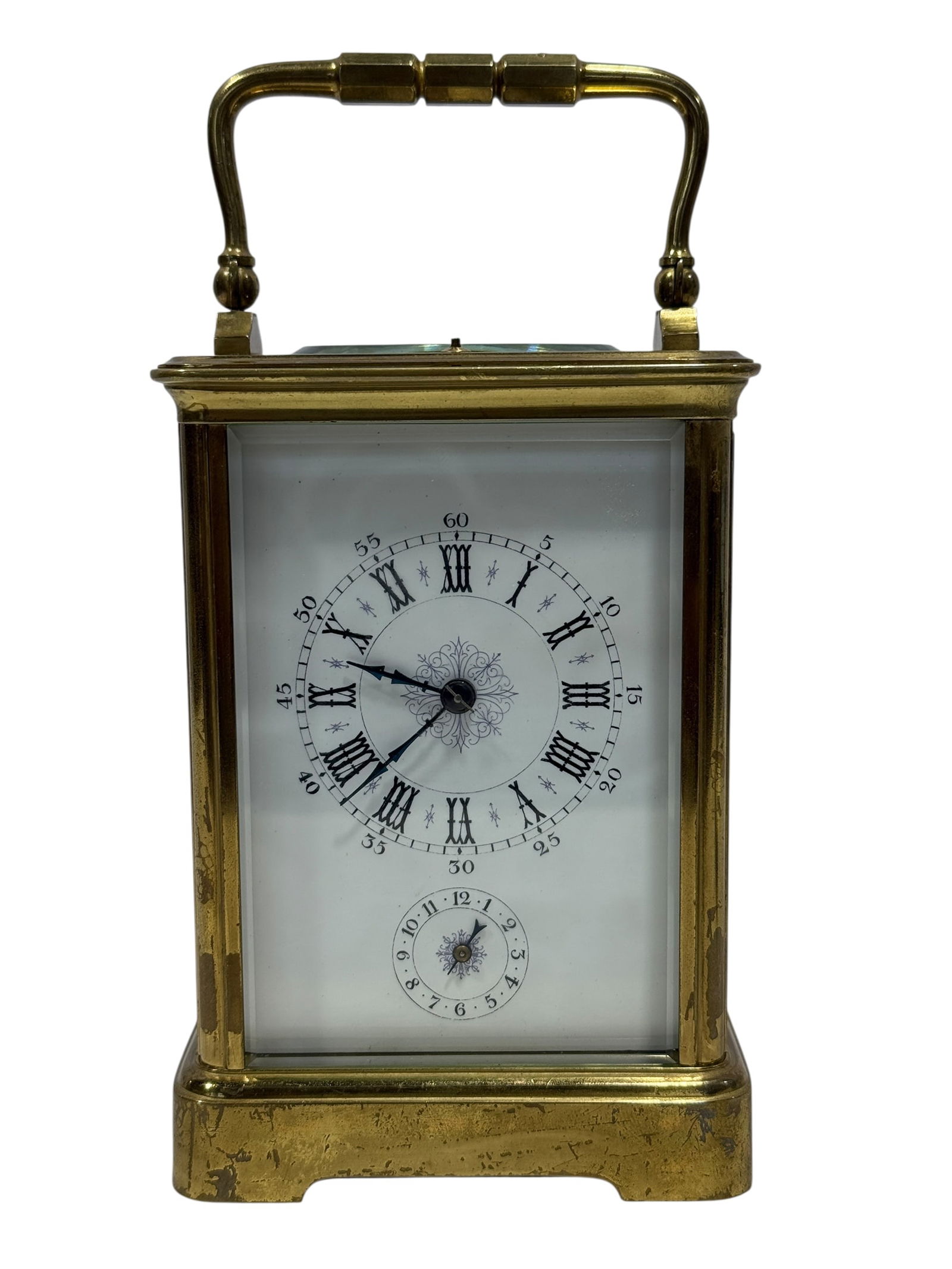 19th C. French Aiguilles Brass Carriage Clock (1 of 12)