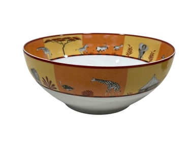 Large Hermes Africa Salad Serving Bowl w/ Original Box