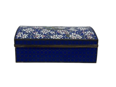 Cir 1910 Japanese Meiji Cloisonne Jewelry Box