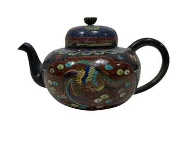 19th C. Japanese Meiji Cloisonne Teapot
